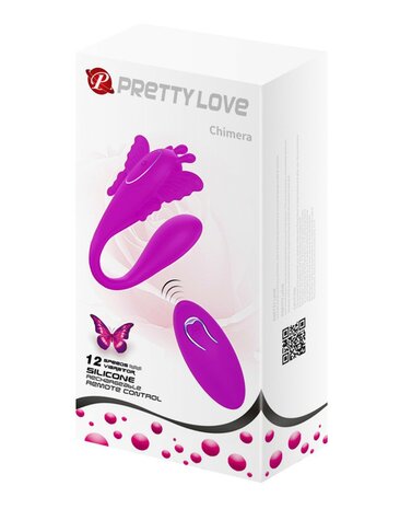 Pretty Love Partner Vibrator CHIMERA met afstandsbediening - dieproze