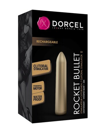 Dorcel - Rocket Bullet - Gold oplaadbare Vibrator Met 16 vibratie standen