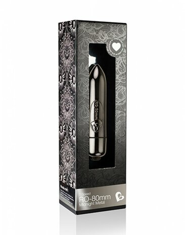 Rocks-Off RO-80MM Bullet Vibrator Midnight Metal