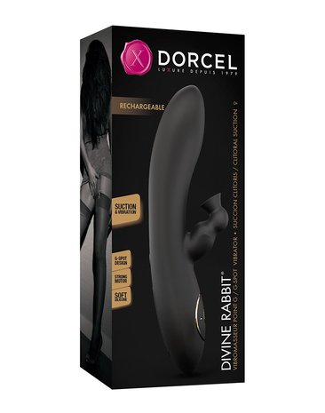 Dorcel - Divine Rabbit Sucker G-spot En clitoris Vibrator Met zuiggedeelte