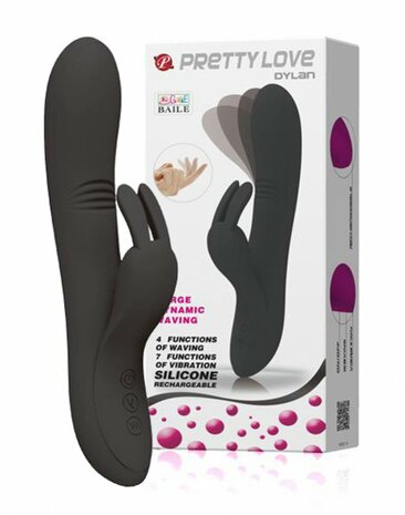 Pretty Love Dylan Bunny Vibrator - zwart