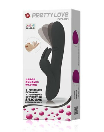 Pretty Love Dylan Bunny Vibrator - zwart