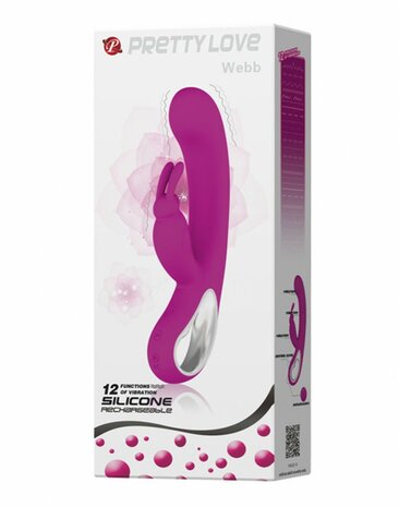 Pretty Love Webb Rabbit Vibrator - roze