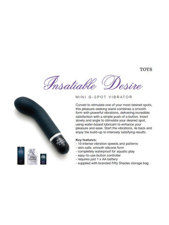 Fifty Shades of Grey - Insatiable Desire - Mini G-spot Vibrator