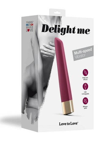 Love to Love - Delight Me - Buigbare Mini Vibrator - Plum Roze