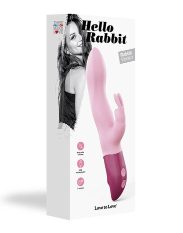 Love to Love - Hello Rabbit Tarzan Vibrator - Roze