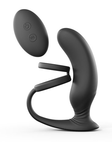 Love to Love Double Game remote control prostaatvibrator met cockring