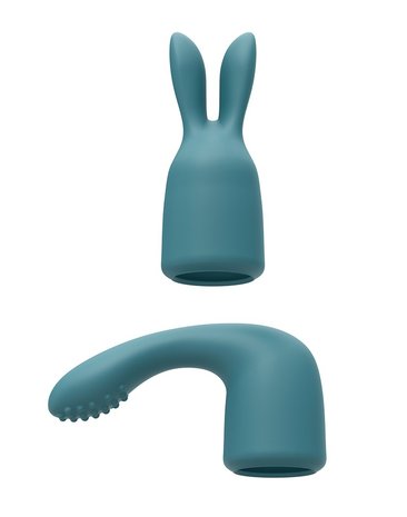 Love to Love - R-Evolution Wand Vibrator Set Met 2 verwisselbare opzetstukken - Turquoise