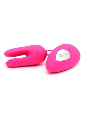 Dorr - Rabbit Vibrerend Eitje plus Opleg Vibrator - Ozzy - Roze