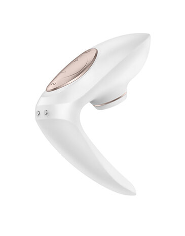 Satisfyer - Pro 4 Luchtdruk vibrator Koppels - Wit/Brons