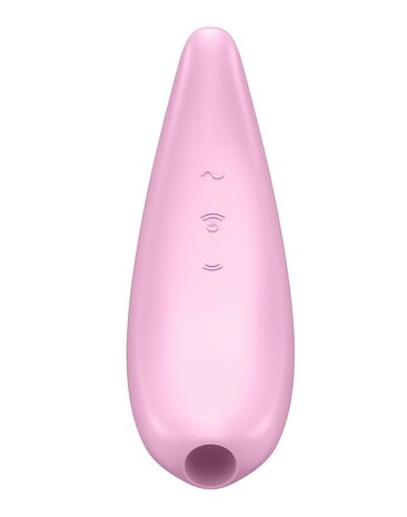 Satisfyer - Curvy 3+ pink app controlled luchtdruk opleg vibrator