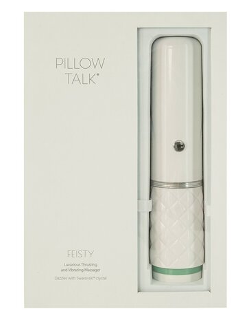 Pillow Talk Feisty Stotende Vibrator met handsfree houder - mintgroen