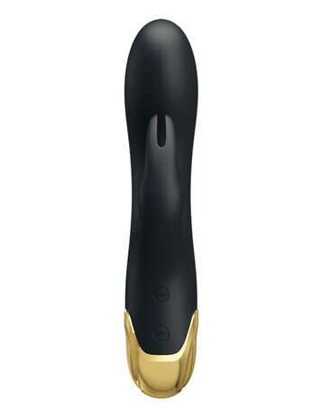 Pretty Love - Royal Pleasure Double Pleasure Vibrator - Zwart/Goud