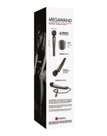 Dorcel - Megawand wand Vibrator Massager - Zilver