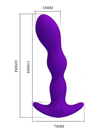 Pretty Love - Yale - Anaal Vibrator - Paars