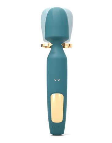 Love to Love - R-Evolution Wand Vibrator Set Met 2 verwisselbare opzetstukken - Turquoise