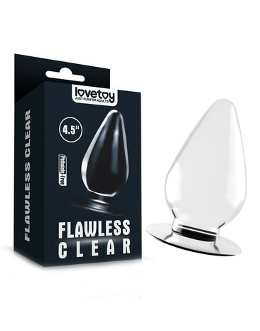 Lovetoy Flawless Buttplug 11.5 x 6 cm - transparant