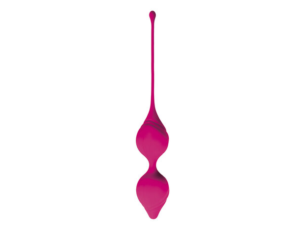 Vaginale balletjes voor kegel training met bewegend metalen balletjes van binnen - roze