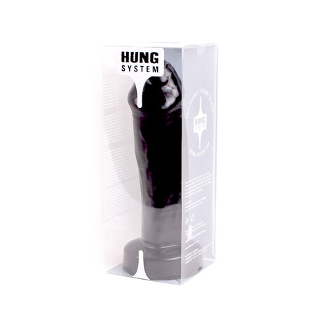 HUNG System - Dildo Uncut - 26,5 x 7 cm - zwart