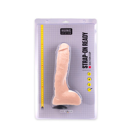 HUNG System Dildo Jay - 26 x 5,2 cm - medium - lichte huidskleur