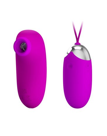 Pretty Love Vibrerend Eitje plus Luchtdruk Vibrator ORTHUS - roze