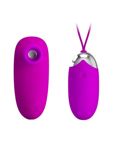 Pretty Love Vibrerend Eitje plus Luchtdruk Vibrator ORTHUS - roze