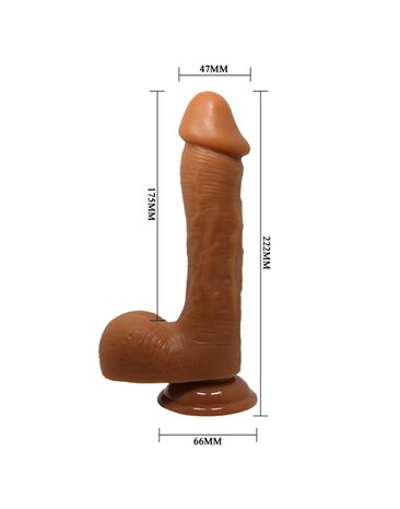 Pretty Love - Johnson - Realistische Dildo - 22 x 4.7 cm - Medium Huidskleur