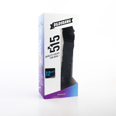 515 line - Dildo - Met Zuignap 32 x 4.1 cm - Zwart