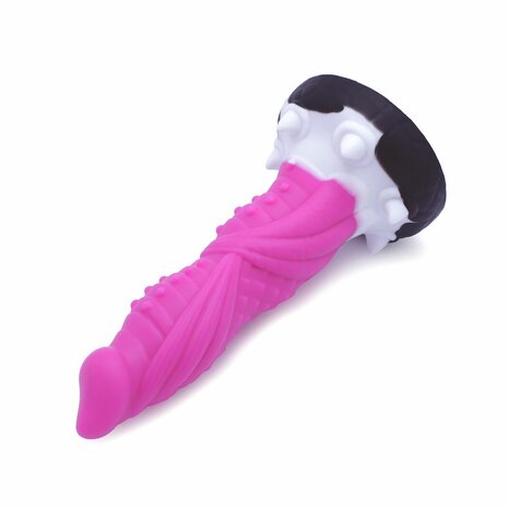 Kiotos Monstar XXL Dildo Beast No. 56 - roze/zwart/wit