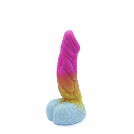 Kiotos Monstar - Dildo Beast No. 49 - Roze/Wit/Geel