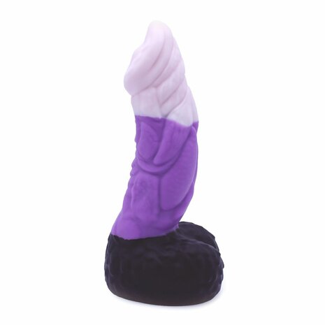 Kiotos Monstar - Dildo Beast No. 50 - Paars/Wit/Zwart