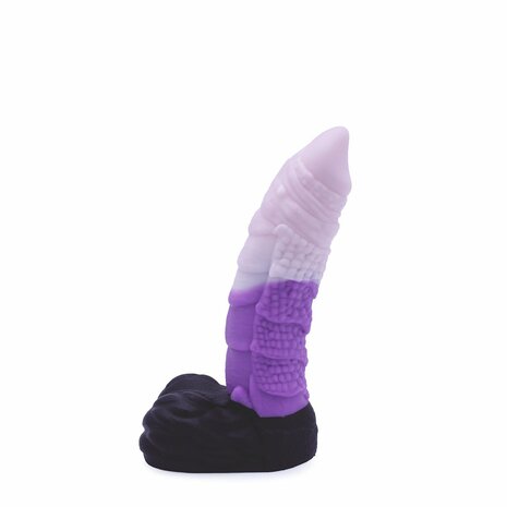 Kiotos Monstar - XXL Dildo Beast No. 53 - Paars/Zwart/Wit