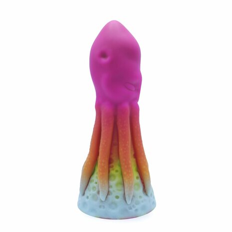 Kiotos Monstar - XXL Dildo Beast No. 54 - Roze/oranje/Wit