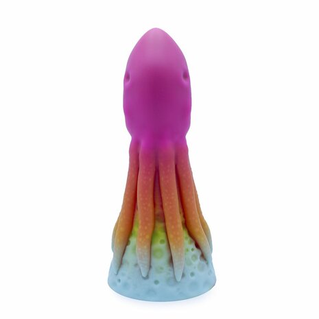 Kiotos Monstar - XXL Dildo Beast No. 54 - Roze/oranje/Wit