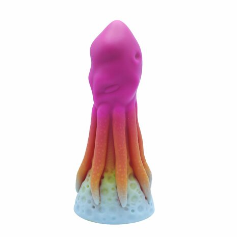 Kiotos Monstar XXL Dildo Beast No. 54 - roze/oranje/wit