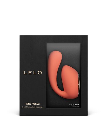 LELO - Ida Wave - dual stimulation Vibrator Met wave motion technologie En App Control - koraal