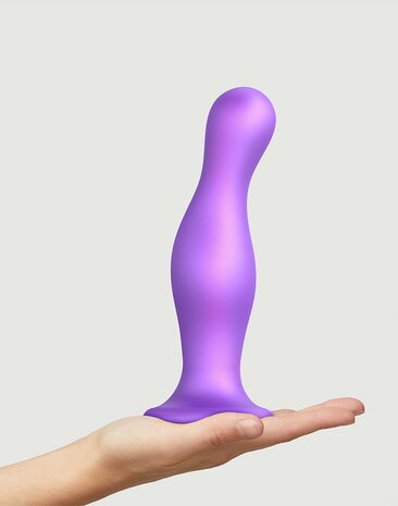 Strap-On-Me Dildo Plug Curvy - metallic paars - maat XXL