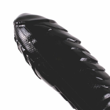 Dark Crystal Dildo met extra zware voet 29 x 7 cm no. 62 - zwart