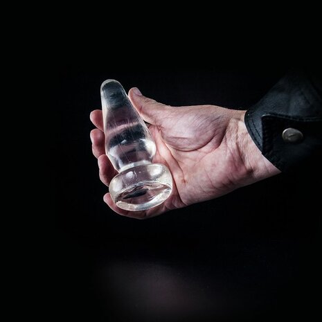 Dark Crystal Buttplug 13,5 x 4,7 cm - transparant