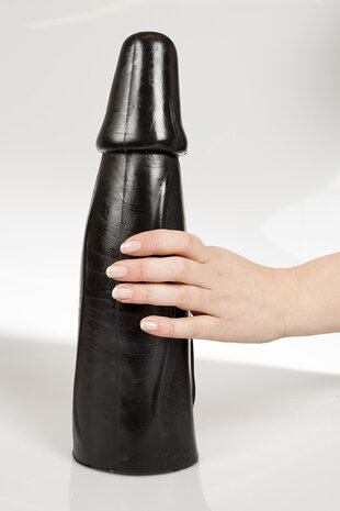 Dark Crystal - XXL Anaal Dildo - 33 x 8,5 cm - Zwart