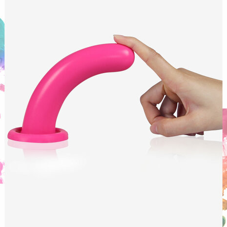 Lovetoy - Holy Dong Jelly Dildo Van vloeibare Siliconen 13.5 cm - Paars