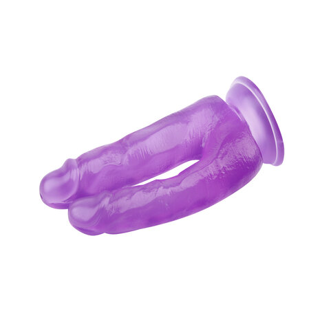 Dubbele Penetratie Dildo 18 cm en 17 cm - paars