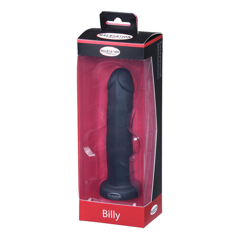 Malesation - Anaal Dildo - Billy - 17.5 x 3.6 cm - Zwart - Siliconen