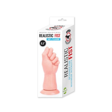 Dinoo - Fisting Dildo - Hand - 16 x 6 cm - Lichte Huidskleur