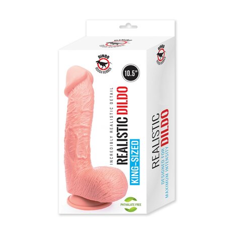 Dinoo King-size Dildo Raptor 5.5 x 27 cm - lichte huidskleur