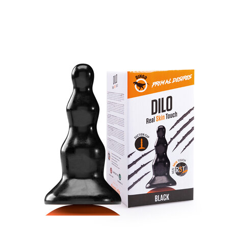 Dinoo Primal Desires Extra Grote Dildo met Zuignap Dilo 22.5 x 7 cm - zwart