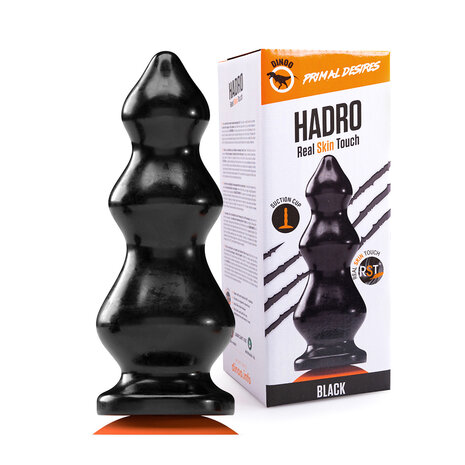 Dinoo - Primal Desires - Extra Grote Dildo met Zuignap Hadro - zwart