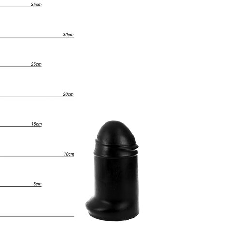 Dinoo - Dildo HUNG - Snapp 16 x 8 cm - Zwart