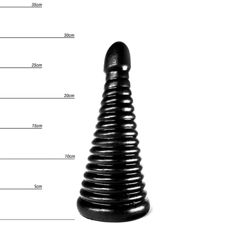 Dinoo - Anaal Dildo - Xiong - 29,5 x 11,6 cm - Zwart