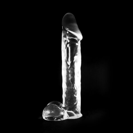 Dinoo - Dildo - Krito - 33 x 7,8 cm - Transparant